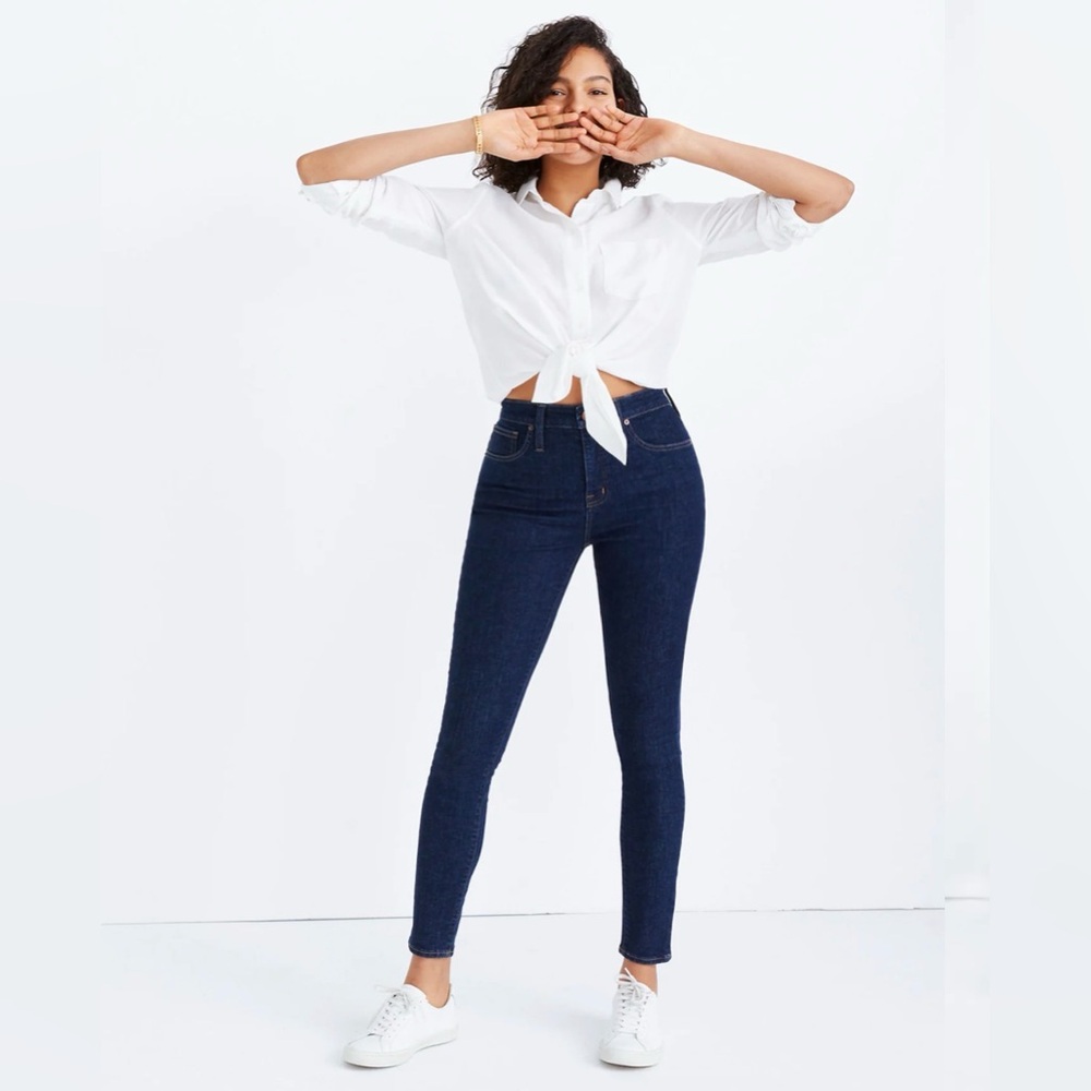 Madewell Curvy High-Rise Skinny Jeans in Lucille Wash